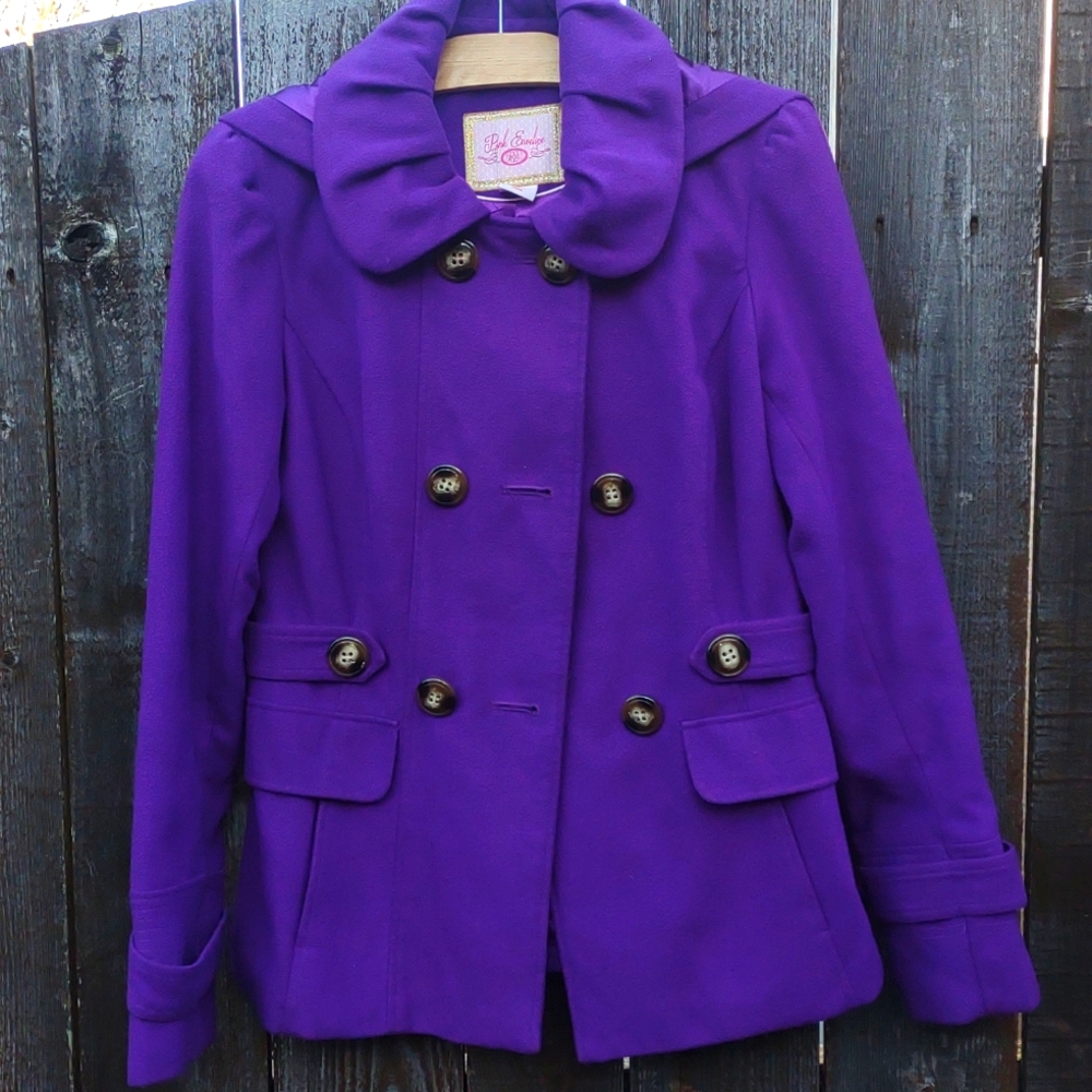 Pink Envelope Peacoat